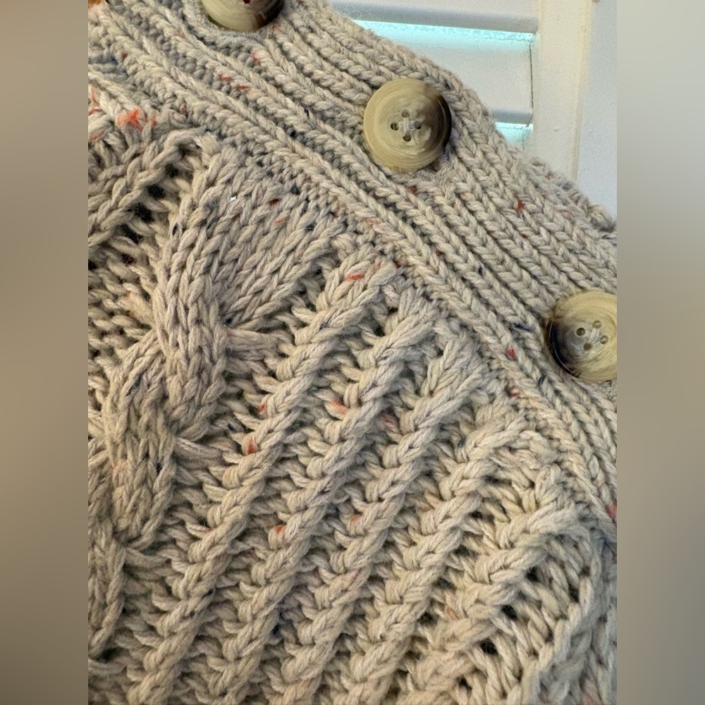 Scotch & Soda Beige and Black Cable Knit Sweater - Picture 4 of 9